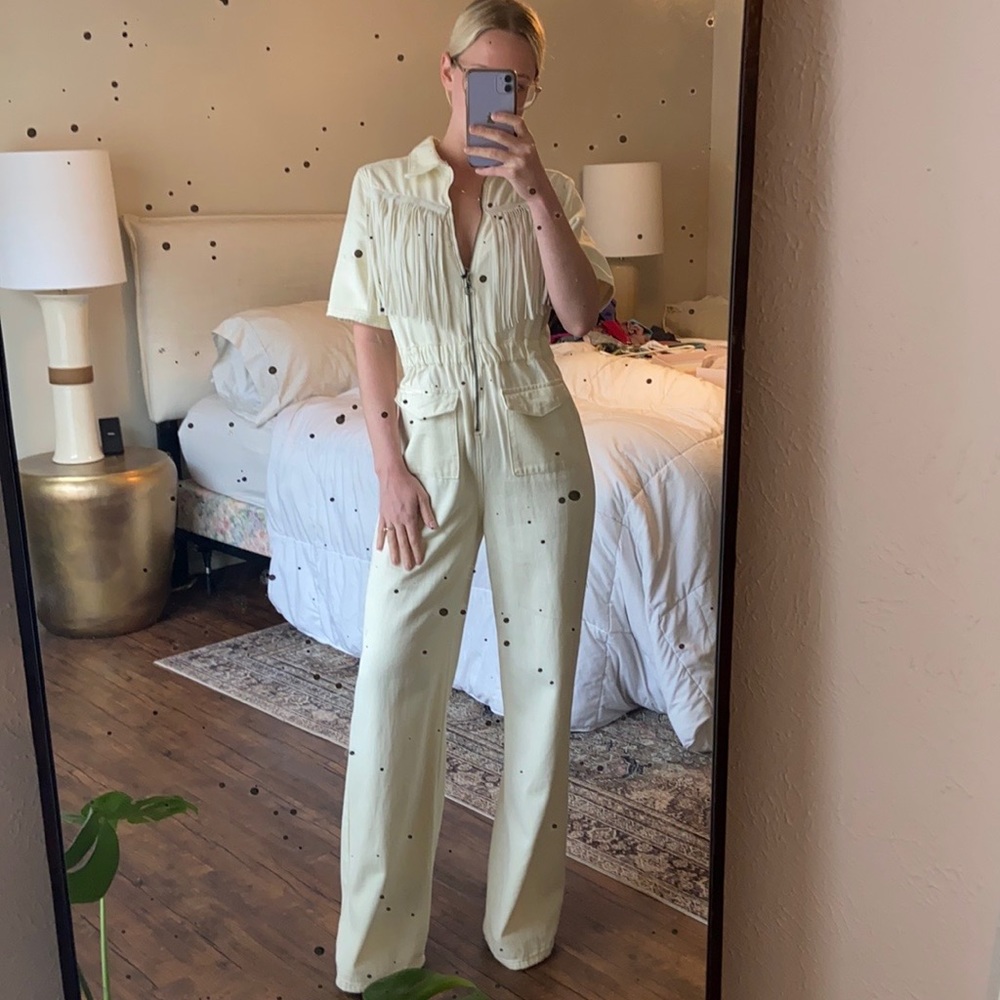 Nasty Gal // Fringe Denim Jumpsuit